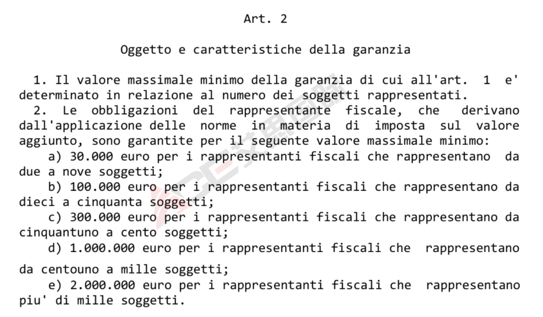 跨境大事件：意大利税务担保金新规解析